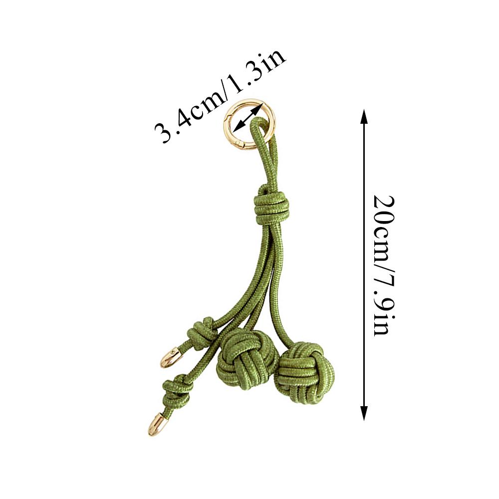 Modefarben Ball Seil Telefon Ornament Taschenanhänger Handgewebtes Seil Autoanhänger Schlüsselanhänger INS Volleyball Taschenanhänger Zubehör