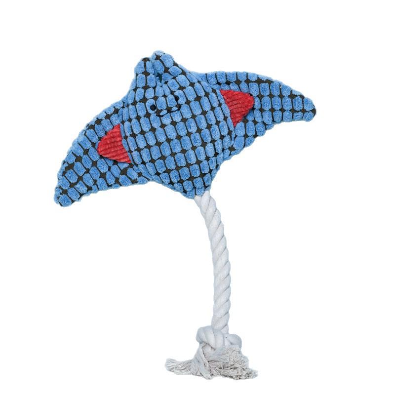 Ocean Pet Teething Toy: Bite-Resistant, Sounding Dog Doll for Small Dogs, Boredom Relief