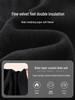 Women's High Waist Slimming Black Flared Suit Pants with Plus Velvet for Autumn/Winter 2025