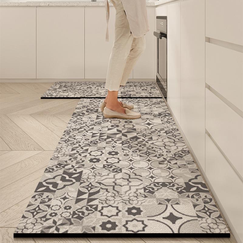 Kitchen Floor Mat Pvc Soft Diatom Mud Rug Absorbent Carpet Non-slip Home Decoration Foot Mats Alfombra De Cocina