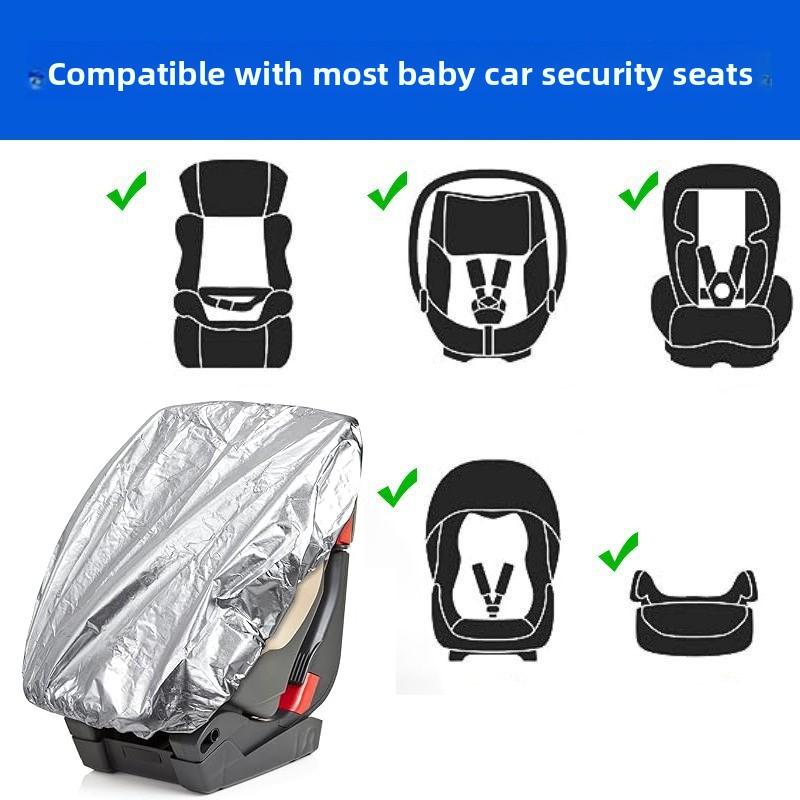 Baby Car Seat Sun Shade Cover, Infant Car Seat Heat Protector Keeps Your Toddler Baby Seat Cool, Blocks Out Heat & Sun UV Co