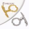 18K Gold Plated Toggle Clasps For Bracelets,Brass OT Clasp Connector For Jewelry Making DIY Accessories Fittings