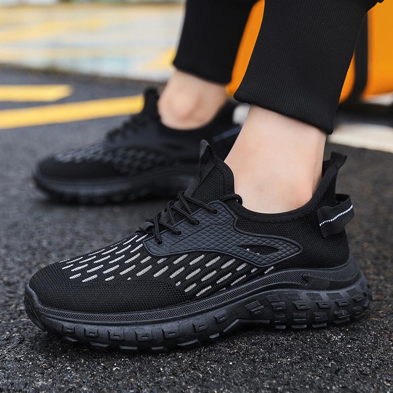 

Men s Breathable Mesh Casual Sneakers Non Slip Thick Sole Walking Shoes 39