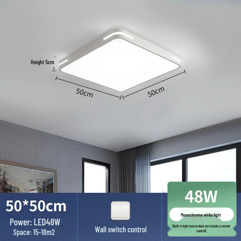 2025 Modern LED Ceiling Light for Bedroom, Study, or Living Room - Round and Simple Design