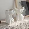 Niedliche Junge Mädchen Vase Keramik Hydroponische Vase Trockenblumendekoration Blumenarrangement Heimdekor Desktop Kunst Ornament