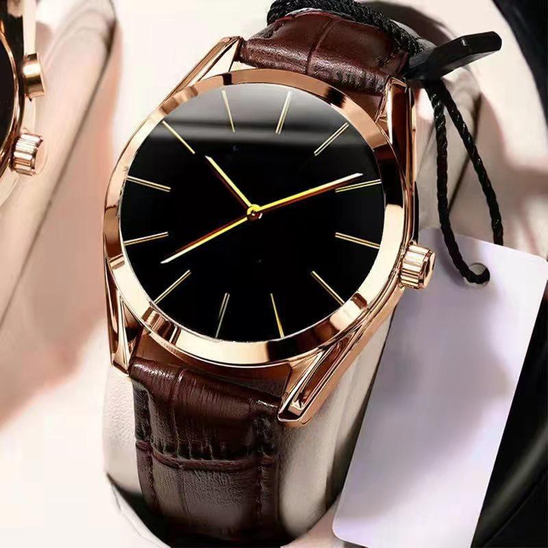 Mens Sports Quartz Watch With Waterproof 100m And Genuine Leather Strap For Active Lifestyle