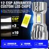 2 יחידות נורות פנס קדמי LED H7 משודרגות 20000 לומן בהירות נורות ללא מאוורר 6500K לבן Plug&Play החלפה מהירה של פנס ראש התקנה מהירה