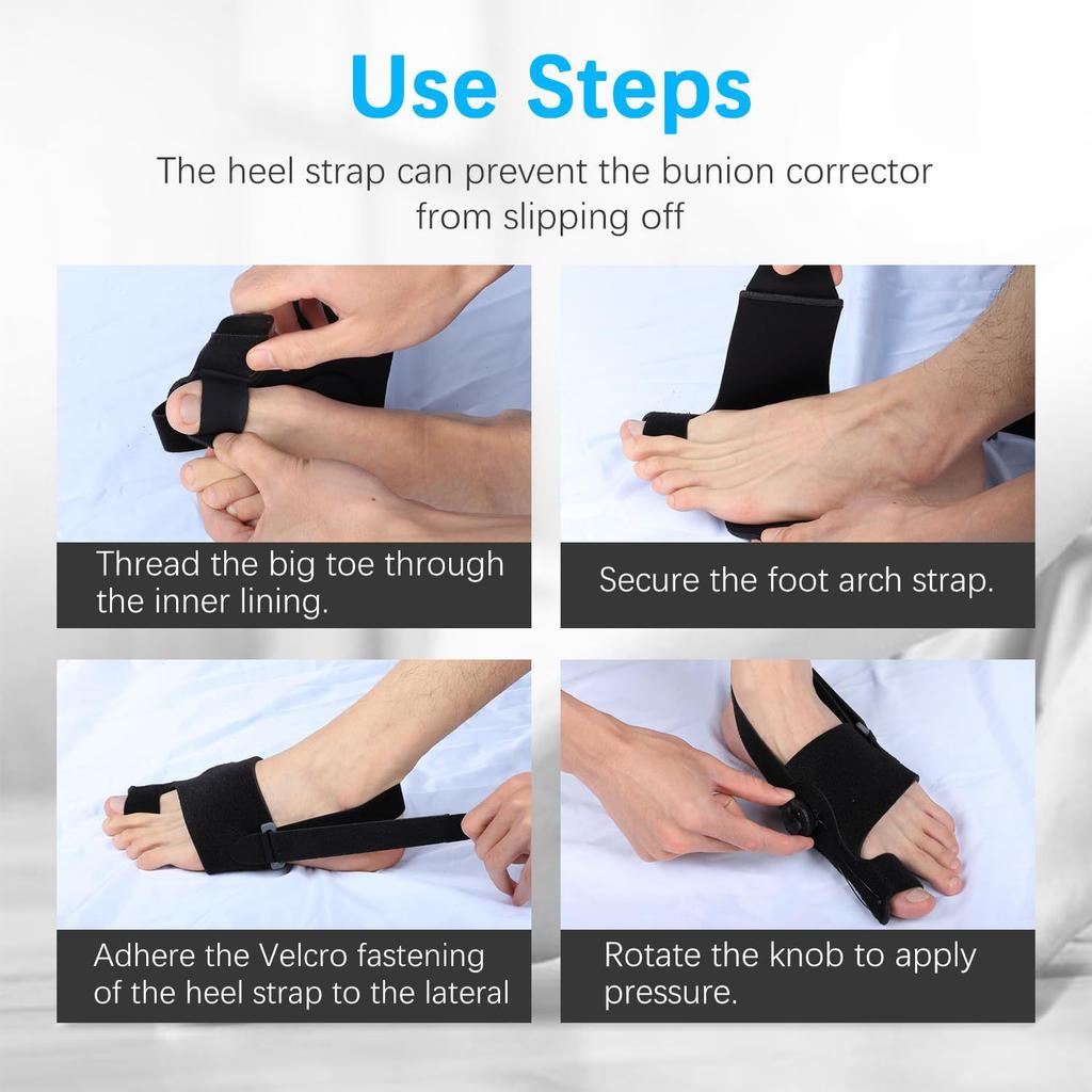 Toe Separator Hallux Valgus Bunion Corrector Orthotics Feet Bone Thumb Adjuster Correction Pedicure Sock Straightener