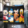 Mickey Print Flannel Blanket Cartoon Home Decor for Sofas Beds Bedrooms Chairs Travel Picnics Unique Gift for All Seasons