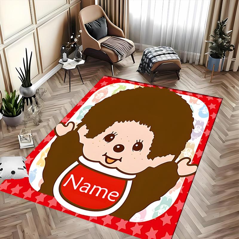 Custom personalization Monchich Area Rug - Perfect For Kitchen, Bathroom,Laundry Room Decor Large Size Available,Gift All Seasons