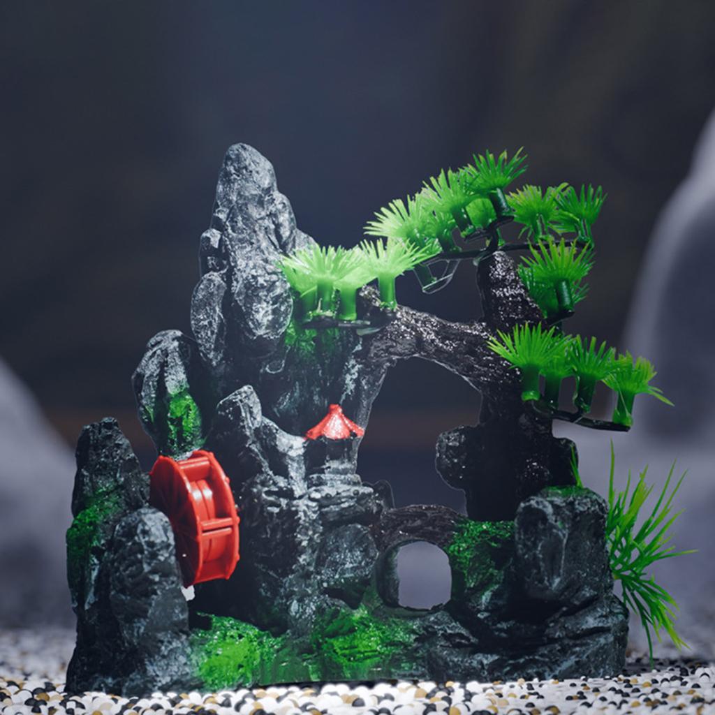 Fishtank Artificial Plant Landscape Fish Tanks Decorations for Aquariums Terrarium Shrimp Grass Ornaments Green