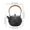 Cast Iron Teapot Uncoated Japanese Traditional Even Heating Distribution Stovetop Tea