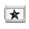 Black Piano Chess Boardlaser Engraving Links Fit 9mm Italian Charms Bracelet Jewelry DIY Making Gifts