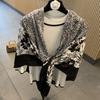 Lightweight Cotton Linen Square Scarf Women Fashion Floral Print Travel Shawl Neck Wrap