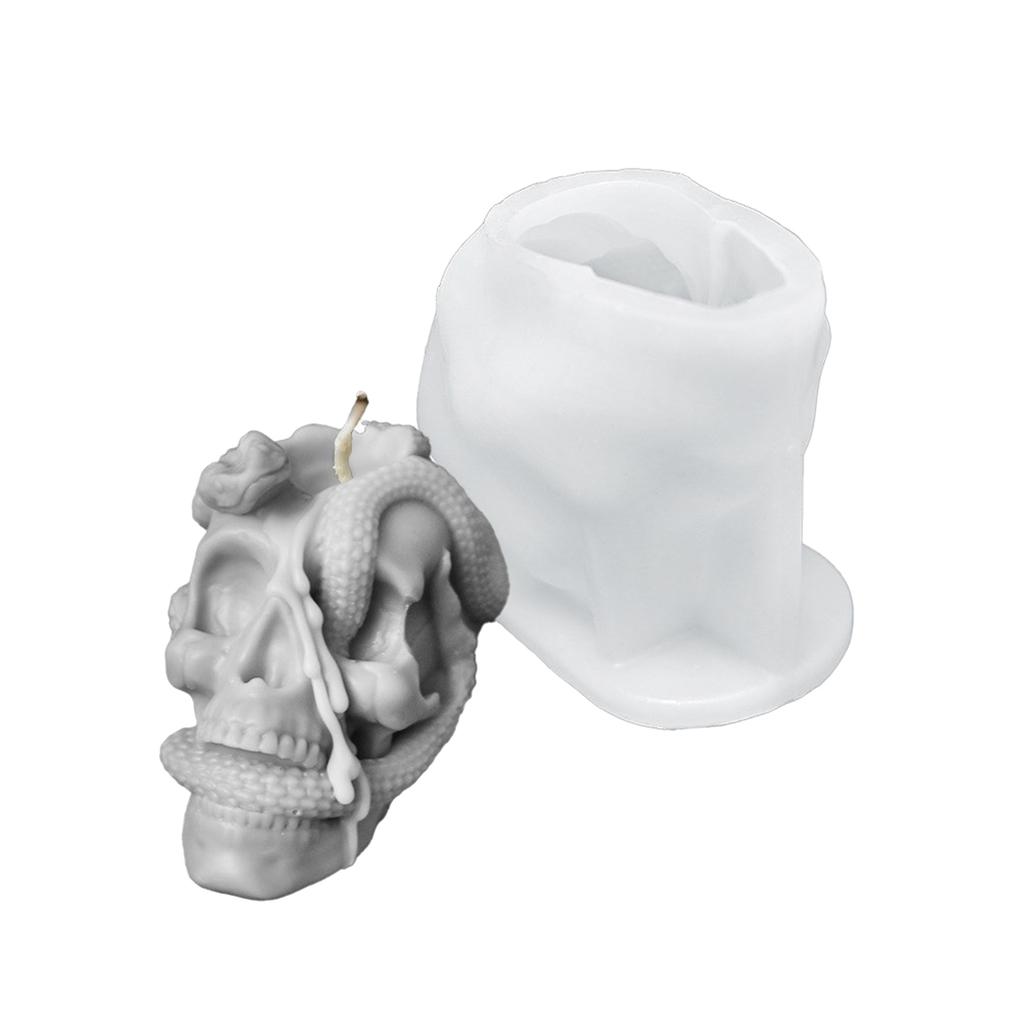 Non-stick silikonform för hantverk 3D Halloween-tema ljus heminredning skrivbordsdekoration form unik presenttillverkningsform