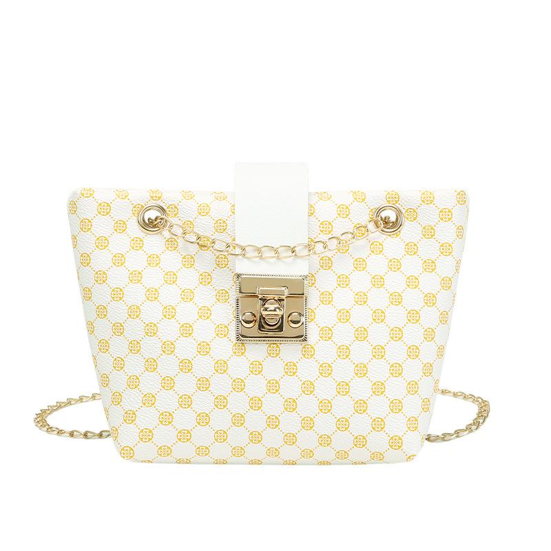 

Женская сумка Модная и универсальная минималистичная сумка-мешок с вышитым принтом и пряжкой Сумка через плечо one size