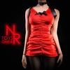 [TOYBARJAPAN] 1/6 Scale Figure Accessories/NRTOYS NR18 Beautiful Female Red Dress, Stockings, Shoes, and Weapon Set (Head and Body Not Included)