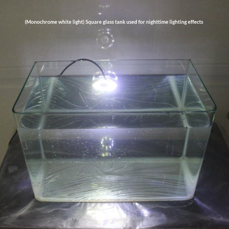 1Pcs Dc Waterproof Round Lamp Usb Led Illumination Colorful Light With Hole For Fish Tank Pool Garden Aquarium Decor Lighting