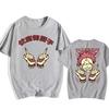 Anime T-Shirt Harajuku Lustiges Ryomen Sukuna Bedrucktes T-Shirt Jujutsu Kaisen Kurzarm Grafik Geschenk Pullover Shirt