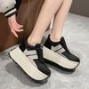 Fashion Chunky Sneakers for Women Fashion Women Shoes Spring Autumn Lace Up 7.5CM Non-slip Shoes Women New Light Comfortable Sport Shoes