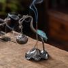 Auspicious Cloud & Crane Indoor Incense Burner - Goose Pear Design Incense Holder