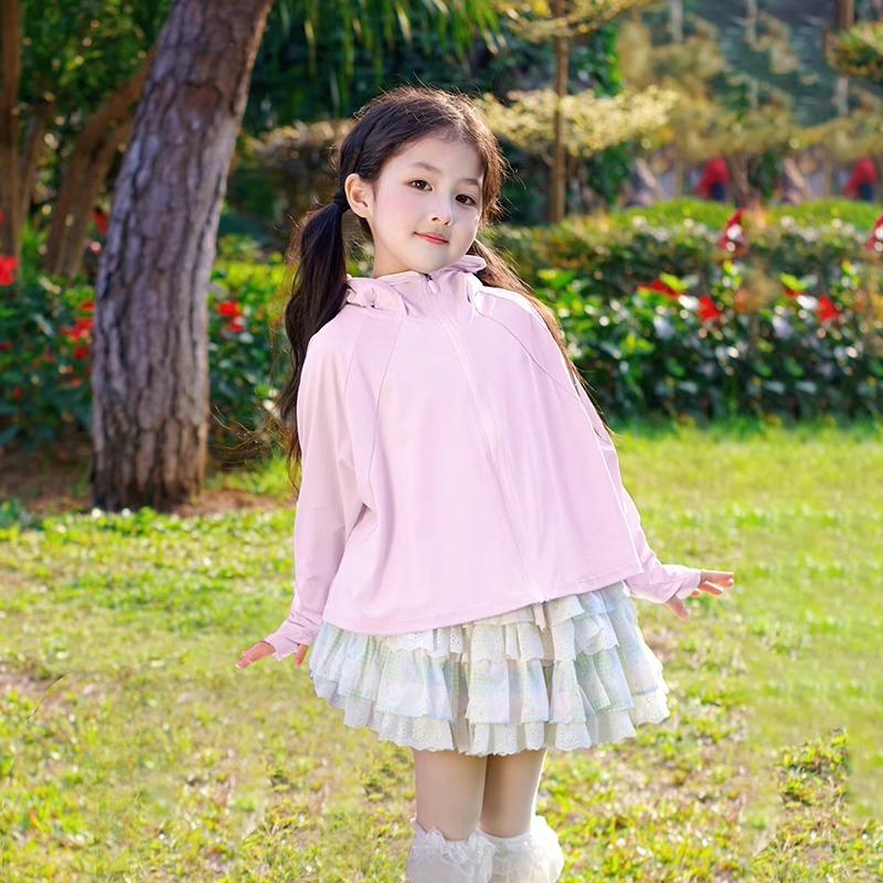 Children's sunscreen clothing summer 1011 boys and girls light jacket ice silk UV protection new baby sunscreen clothing