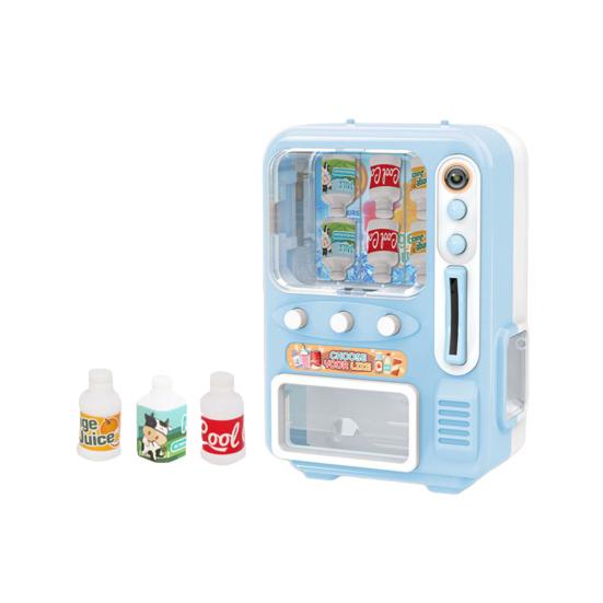 

Мини-игрушка-автомат для продажи с бутылками для напитков, игровой набор для детей синий