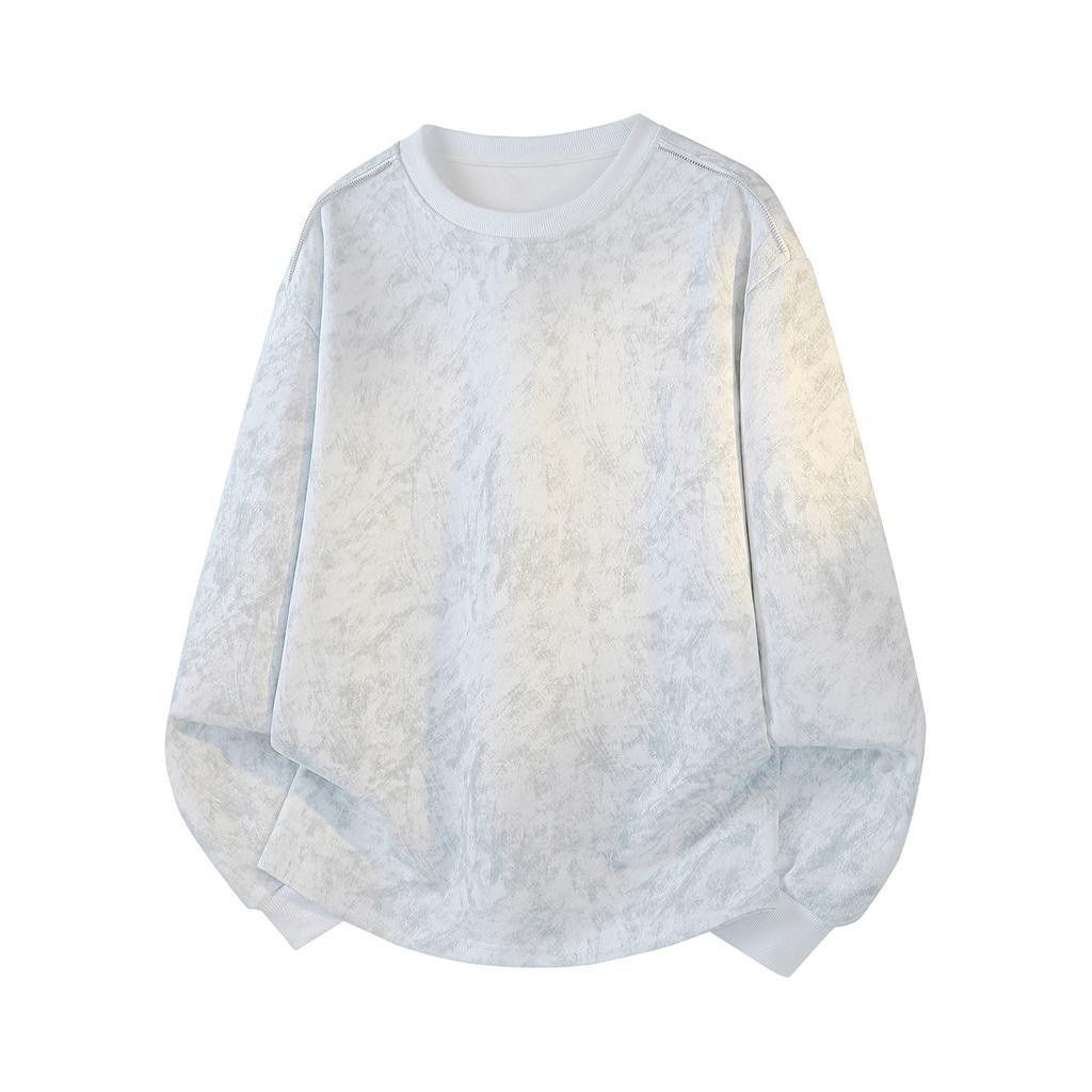 Men S Vintage Loose Fit Crew Neck Long Sleeve Sweatshirt For Teens