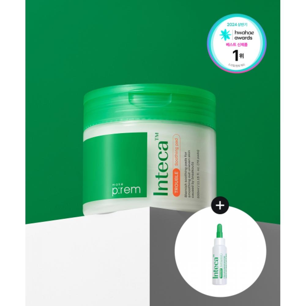 Makeprem [подарок] Успокаивающая салфетка Inteca Trouble 70 шт. NONE