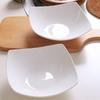 Nordic Style High-Value Square Ceramic Dinner Plate with Raised Foot – Light Luxury Deep Plate/Salad Bowl.