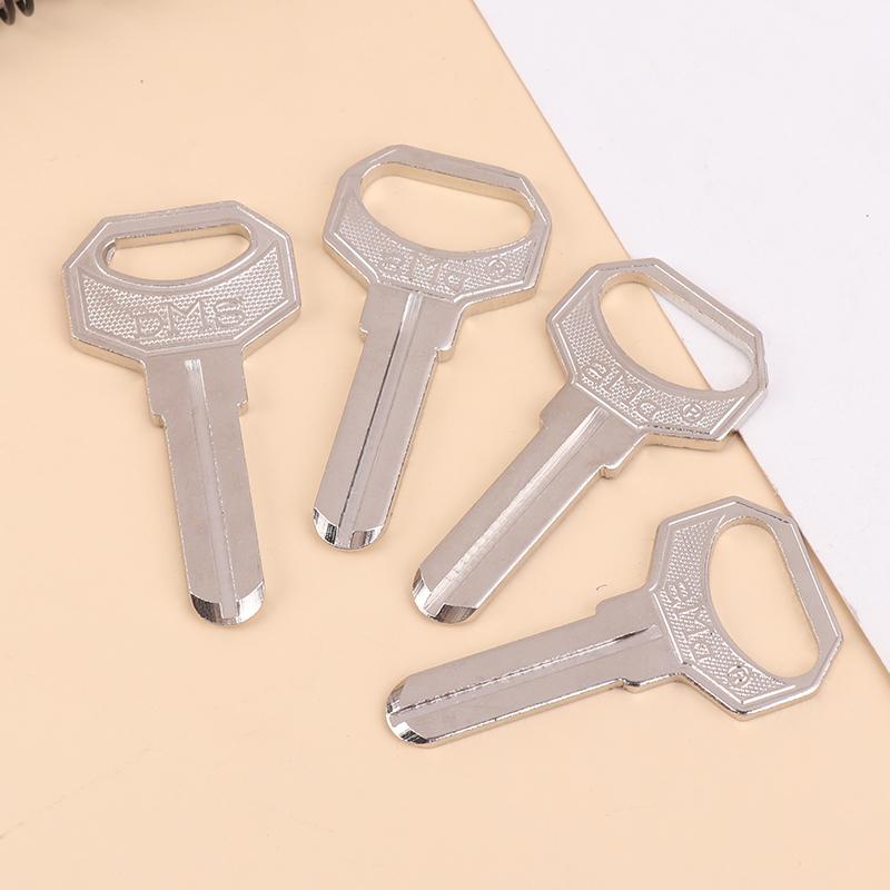 10Pcs Key Embryo Middle Slot Small Square Computer Punching Dms Key Blank Fingerprint Lock Password Lock Blank
