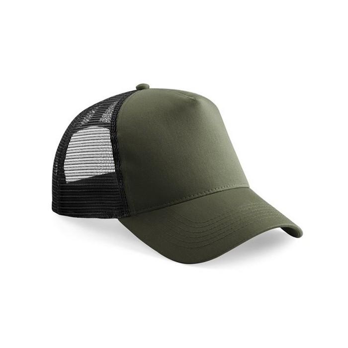 Beechfield Childrens/Kids Contrast Panel Trucker Cap