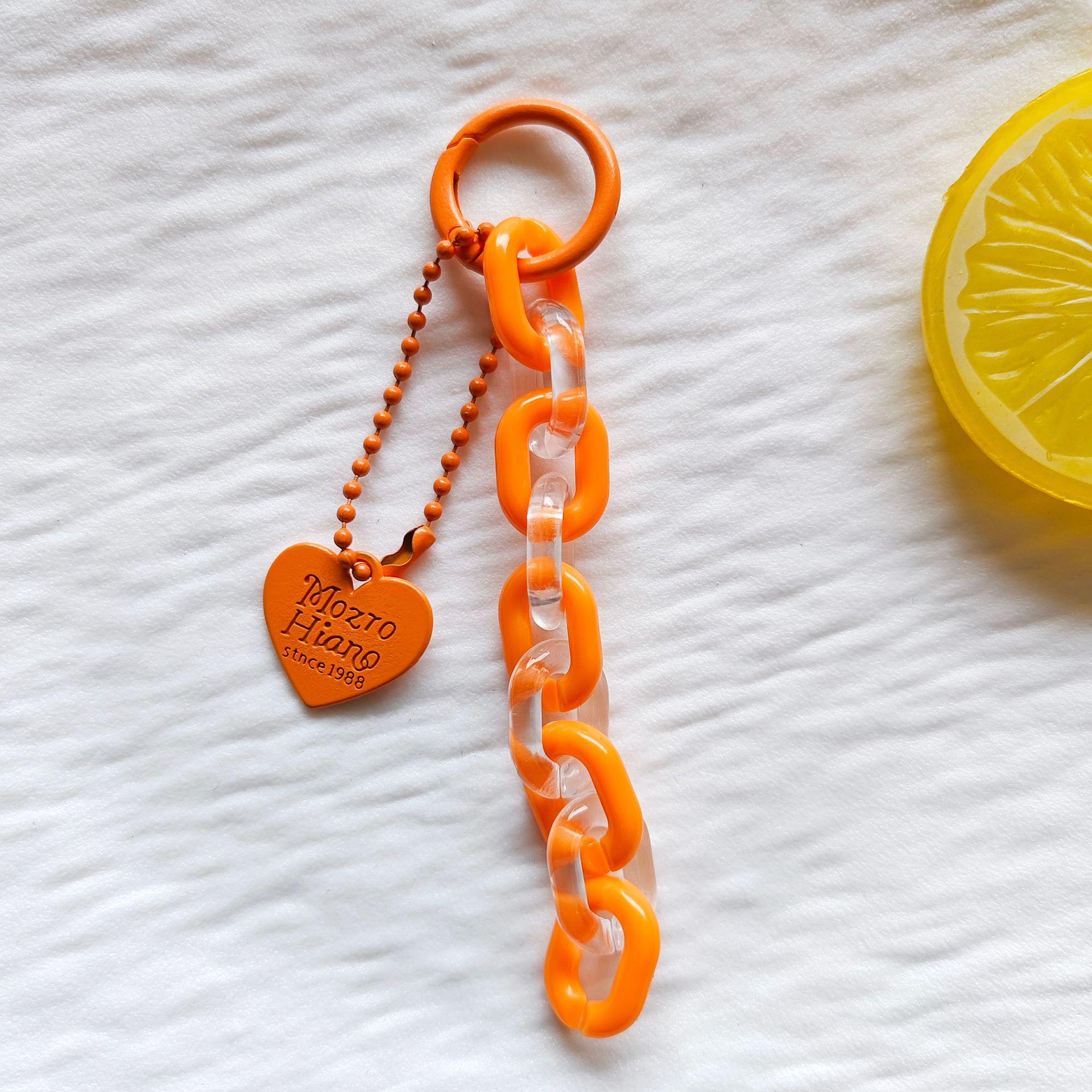 

Colorful Acrylic Heart Keychain Pendant – Handmade DIY Jewelry Accessory