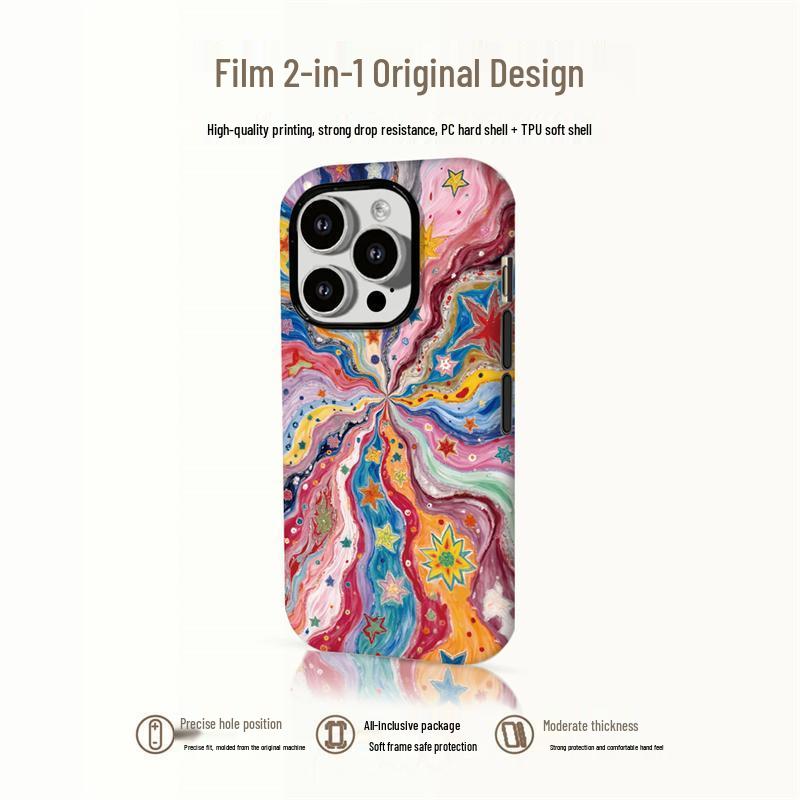 Multi-brand Glitter Star Case for iPhone 17 Pro Max, Huawei, Oppo, Xiaomi, and Vivo Phones
