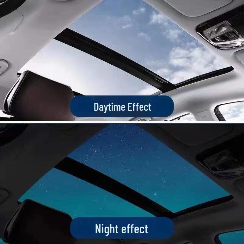 Black Crystal TPU Sunroof Ice Armor: Sun Protection & Heat Insulation Car Window Film with Explosion-proof Sunshade.