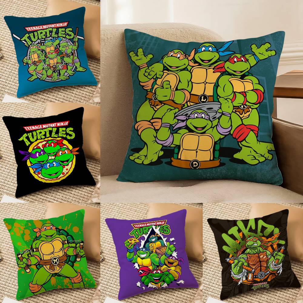 NNinja Movie TTurtles Pillow Case Printing Pillowcase Living Room Sofa Cushion Cover Bedroom Room Decor