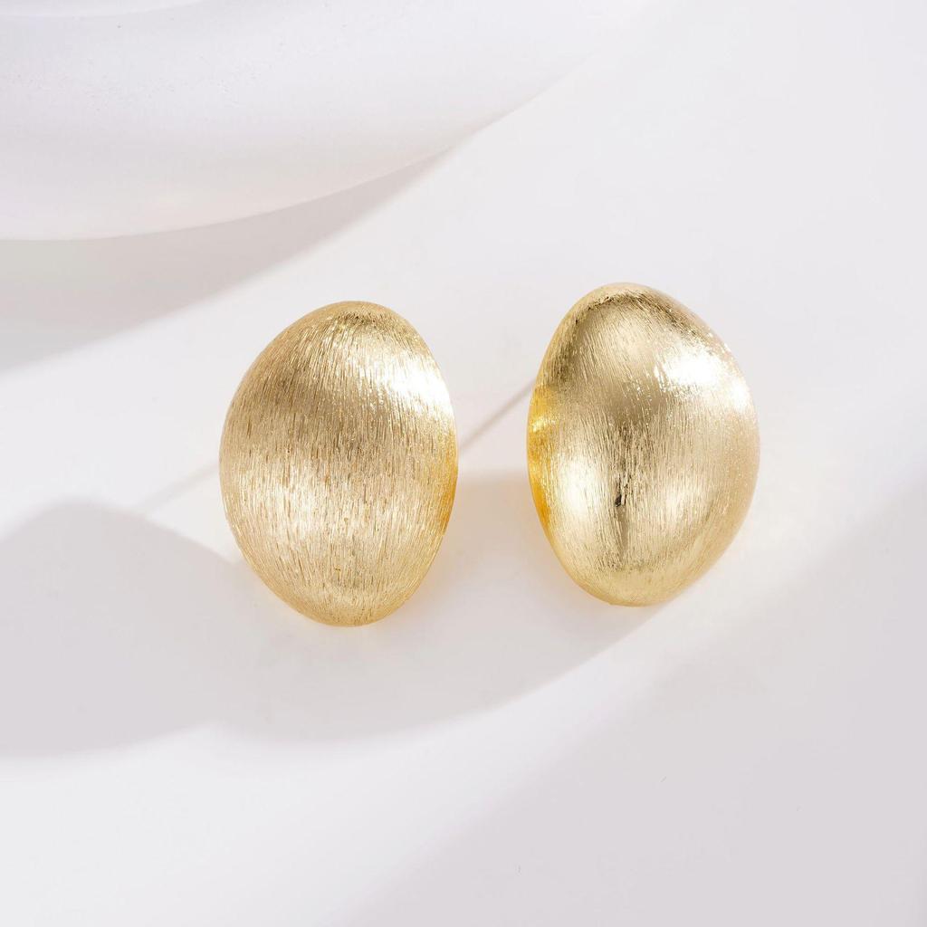 "Elegant Retro Gold Earrings: High-Grade Copper with Real Gold & 925 Silver Needles - Perfect for Valentine's Day"