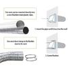 Wall Air Vent Outlet Stainless Steel Extractor Fan Vent Cover Ducting Ventilation Exhaust Grille Cover Easy To Install
