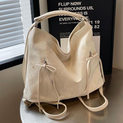 Fashion Women's Bag Large Capacity Tote Bag New Shoulder Double Shoulder Dual-purpose Bag Commuter Messenger Backpack