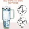 40oz Insulated Tumbler Acuum Cup 2.0 Thermal Mug for with Handle Straw Stainless Steel Hot and Cold Coffee Drinks