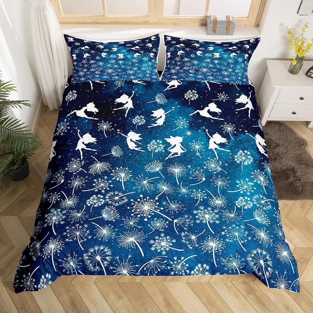 Comforter Dandelion Wild Daisy Botanical Bedding Set Cute Butterfly Comforter For Boys Girls Farmhouse