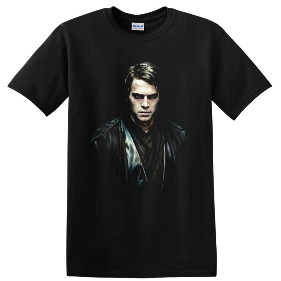 Dark Space Warrior Portrait T Shirt w/ Brooding Sci Fi Cinematic Fantasy Art Tee