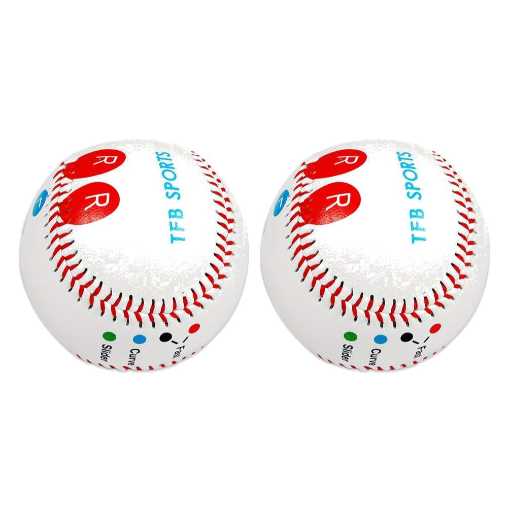 9 inch Standard Baseball Soft/Hard Baseball Softball with Finger Placement Markers Baseball Training Aid for Pitching Practice