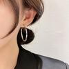 Korean Style Twisted Circle Earrings: European and American Niche Design, Cold Style Accessories