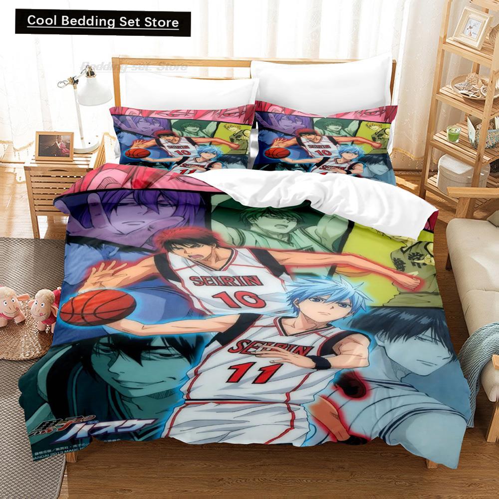 New 3D Print Cartoon Kuroko's Basketball Bedding Set Single Twin Full Queen King Size Bed Set Adult Kid Bedroom Duvet Cover Sets