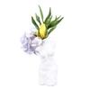 Female Body Vase White Ceramic Creative Feminine Curve Vases for Home Living Room Guesthouse
