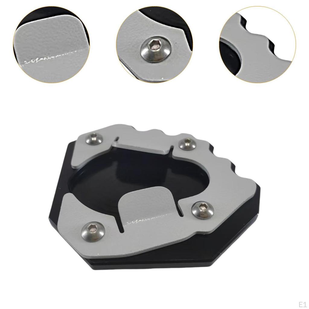 Motorcycle Kick Stand Enlarger Plate Aluminum Alloy Solid Easy Installation Extension for