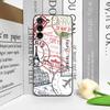 Pink World Map Printed Phone Case for Samsung S24 S23 Ultra S22 S25 Plus S21 S20FE 5G Shockproof Cover for Galaxy S25 Edge Shell