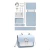 1 Conjunto DIY Kit para Fazer Bolsa de Ombro em Couro PU Peças de Alça Ajustável
