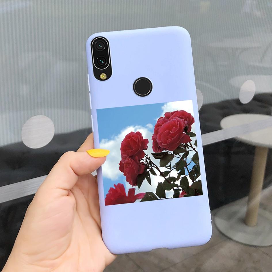 Soft Case For Xiaomi Redmi Note 7 Cover Funda For Redmi 7 7A Fashion Silicone Sunflower Phone Case on Redmi Note7 Pro Back Cover